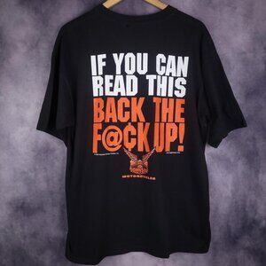 Big Johnson Motorcycles biker if you can read this back up shirt